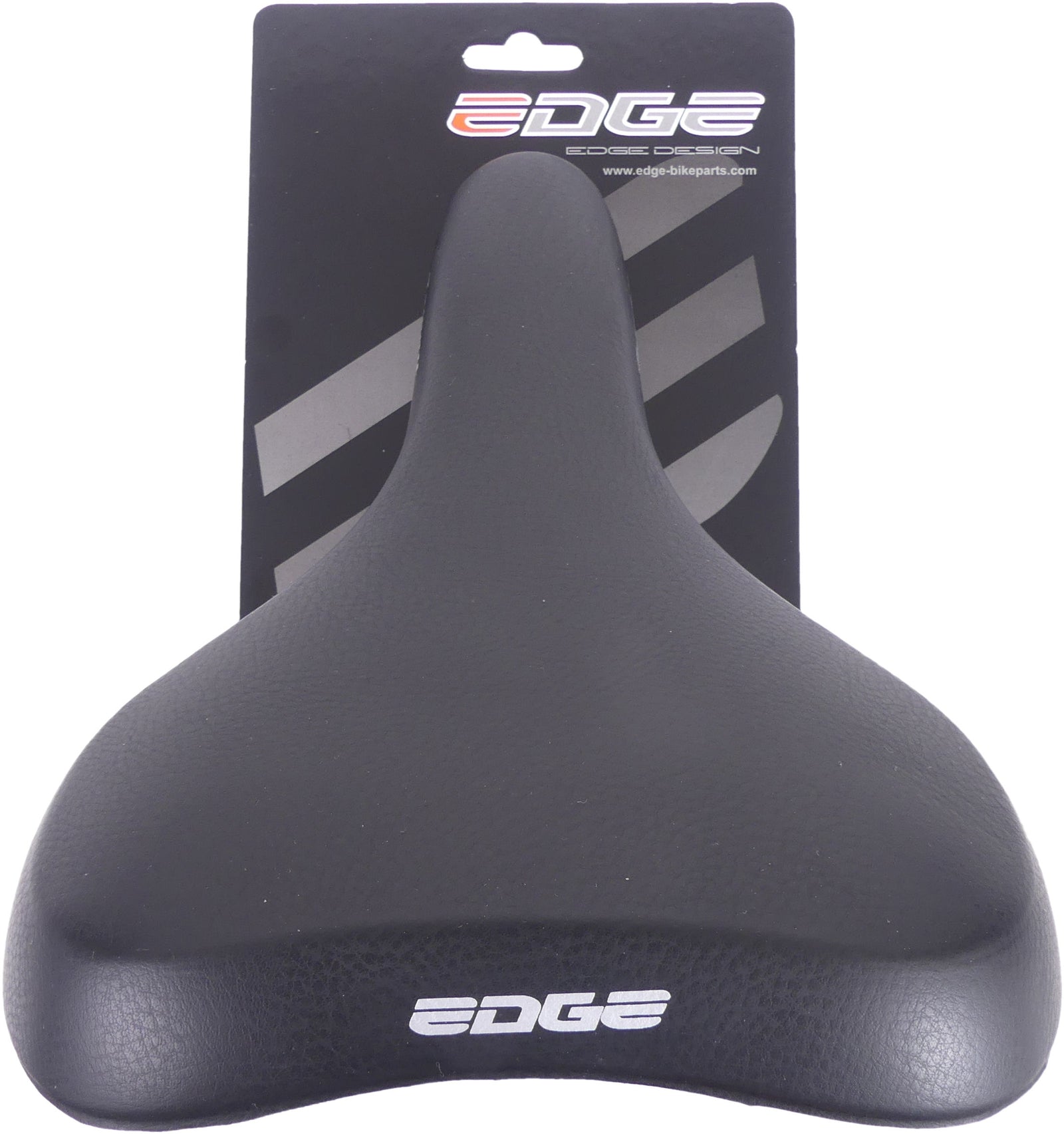 Bicycle saddle Edge Towny - Black - Memory foam