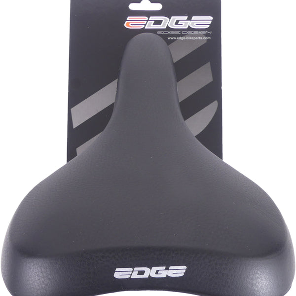 Bicycle saddle Edge Towny - Black - Memory foam