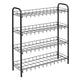 Metaltex schoenenrek 4 rekken 64x23x80.5 cm zwart