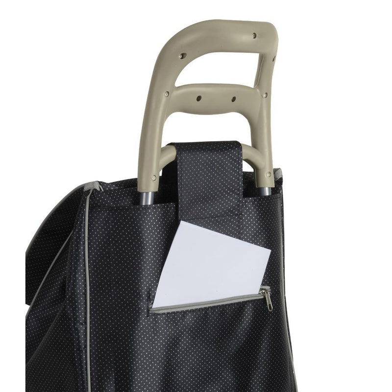 Load image into Gallery viewer, Metaltex Metaltex Boodschappentrolley 57x34x21 cm 45L Zwart Grijs
