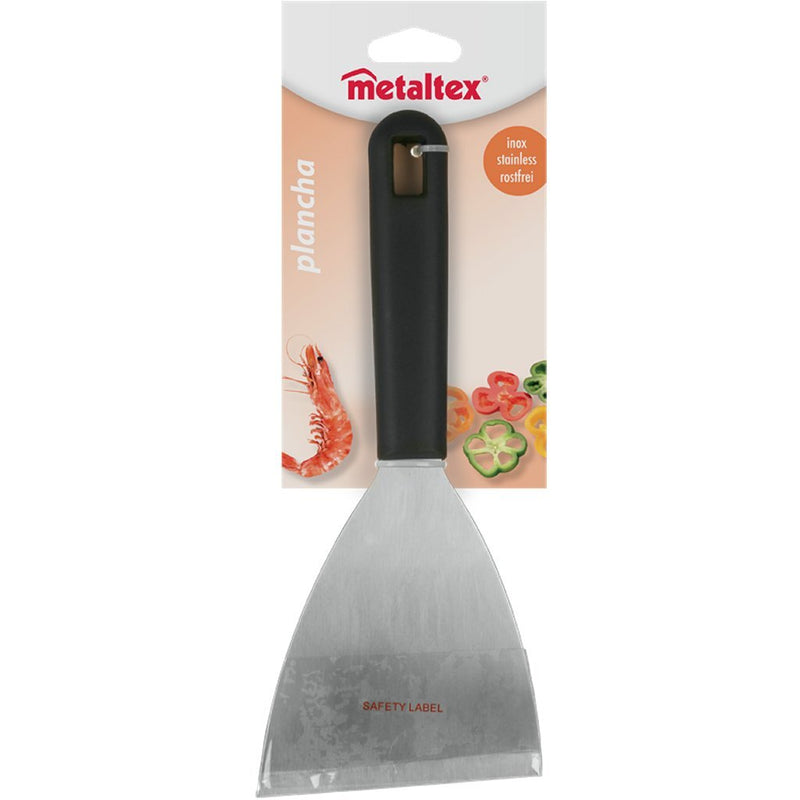 Load image into Gallery viewer, Metaltex plancha barbecue spatel 23.8x10 cm zwart rvs

