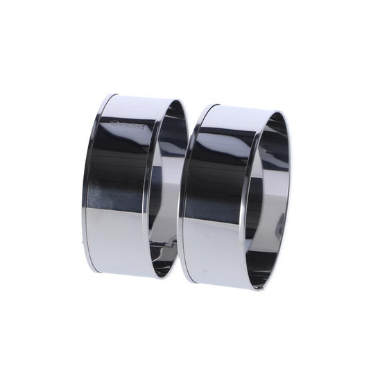 Metaltex bakringen 8.5x3.2 cm 2 stuks rvs