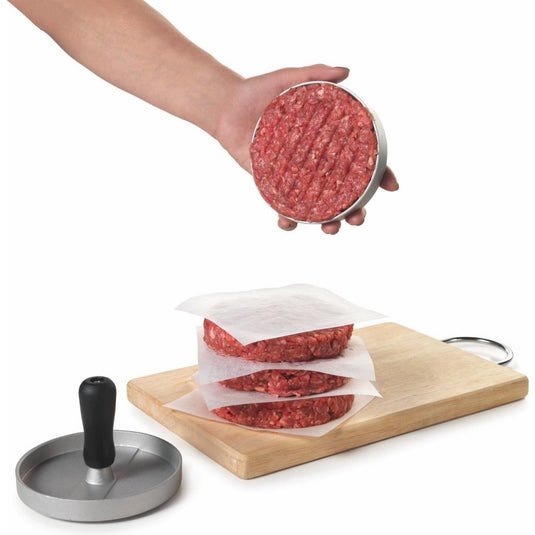 Metaltex kitchen helpers hamburgerpers 11.5 cm staal zwart