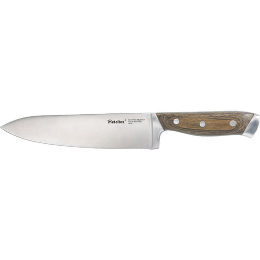 Metaltex heritage chefmes met houten greep 34 cm