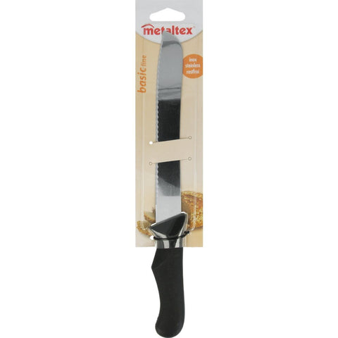 Metaltex metaltex basic line broodmes 31 cm rvs zwart