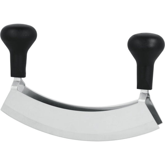 Metaltex hakmes met dubbele messen rvs zwart