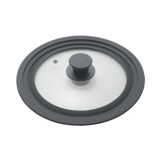 Metaltex pannendeksel 20-24 cm glas silicone zwart