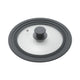 Metaltex pannendeksel 20-24 cm glas silicone zwart