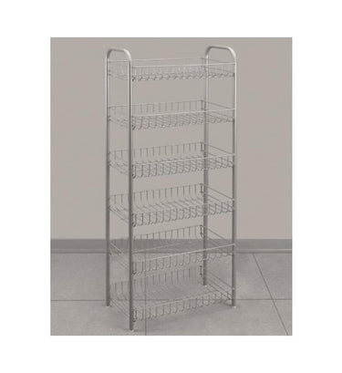 Metaltex voorraadrek chroom 6 etages