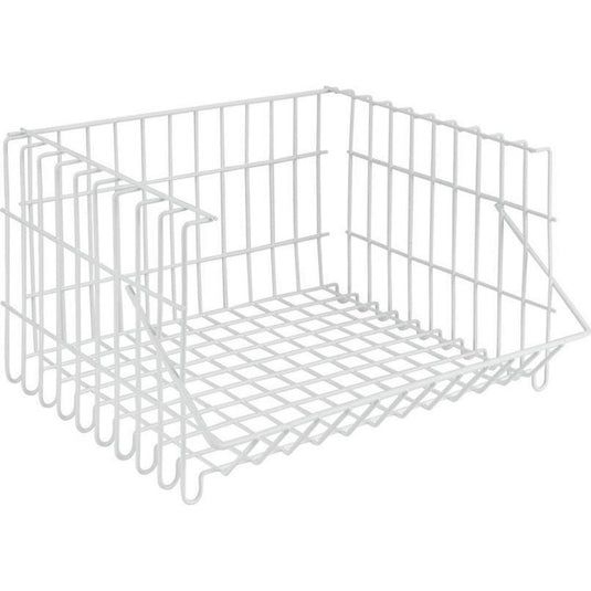 Metaltex bernina draadmand stapelbaar 34x27x20 cm wit