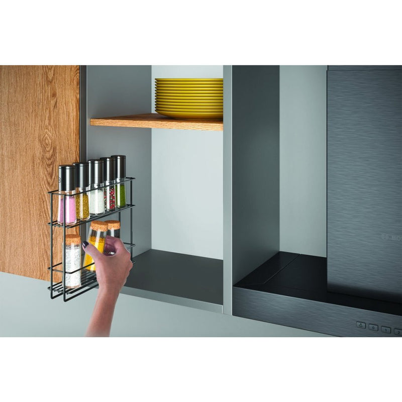 Load image into Gallery viewer, Metaltex uitschuifbaar kruidenrek zwart
