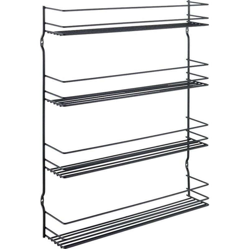 Load image into Gallery viewer, Metaltex pepito 4 wandkruidenrek 4 etages 36x8x45 cm zwart
