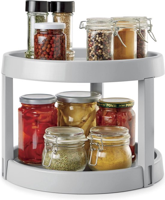 Load image into Gallery viewer, Tomado-metaltex giro 2 draaiend kruidenrek 28x21cm 2 etages
