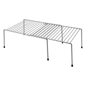 Metaltex uitschuifbaar rek 24x15x33 57 cm zilver