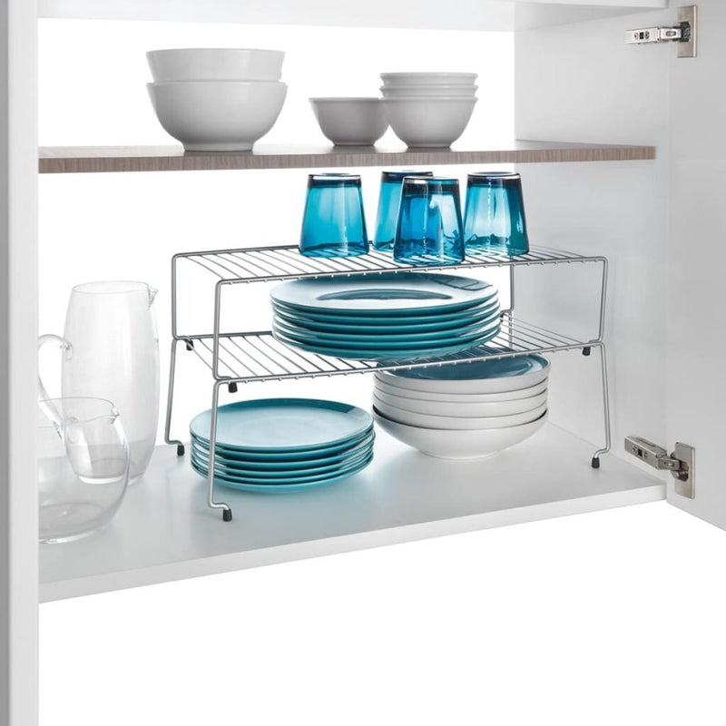 Load image into Gallery viewer, Metaltex sky ruimtewinner 2 etages 47x23x26 cm zilver
