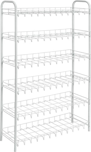 Tomado-metaltex tomado metaltex shoe 6 schoenenrek wit 64x23x104 cm 6 verdiepingen