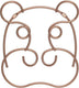 Tomado-metaltex tomado metaltex kapstok safari hippo incl. bevestigingsmateriaal