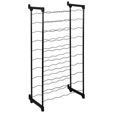 Tomado-metaltex barbera wijnrek voor 50 flessen 108x50x26 cm zwart