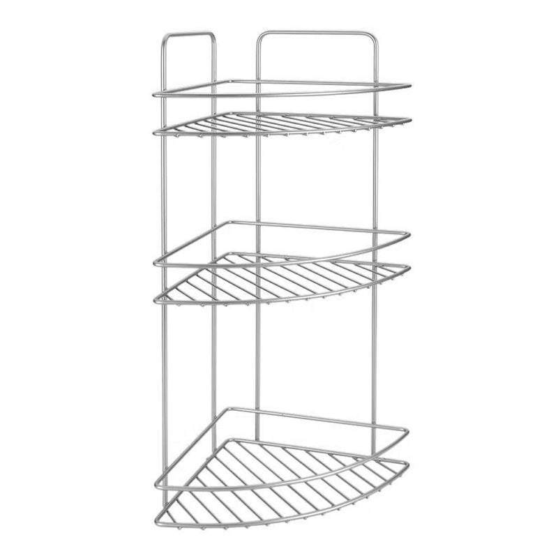 Load image into Gallery viewer, Metaltex reflex badkamerrek 3 etages 23x23x53 cm zilver
