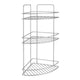 Metaltex reflex badkamerrek 3 etages 23x23x53 cm zilver