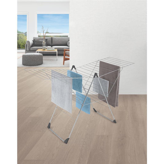 Metaltex tomado- vento droogrek zilver 110 x 177 x 66 cm