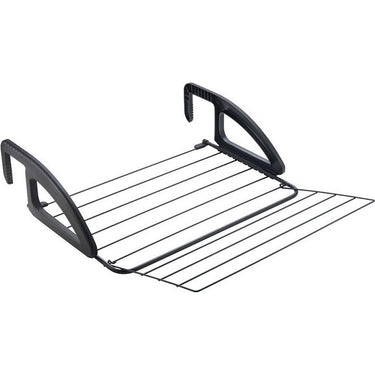 Tomado - droogrek hangend bries - 6 meter drooglengte - ophangen aan radiator, deur, douchewand of balkon - verstelbare ophanghaken - zwart