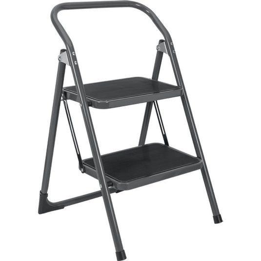 Metaltex kappa 2 huishoudtrap met 2 treden 47x48x76 cm zwart
