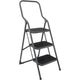 Metaltex huishoudtrap kappa 3 46x62x136 cm rvs grijs zwart