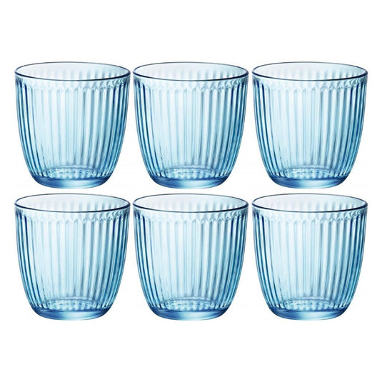 Overige merken bormioli rocco waterglazen 290 ml 6 stuks blauw transparant glas