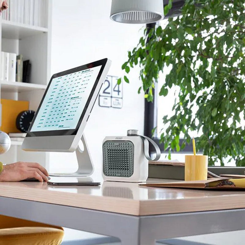 Load image into Gallery viewer, Delonghi Delonghi HFX10B03.LB Keramische Ventilatorkachel 360W Blauw Wit
