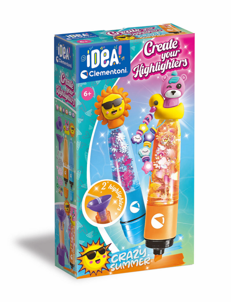 Load image into Gallery viewer, Clementoni idea maak je eigen markeerstiften - crazy summer
