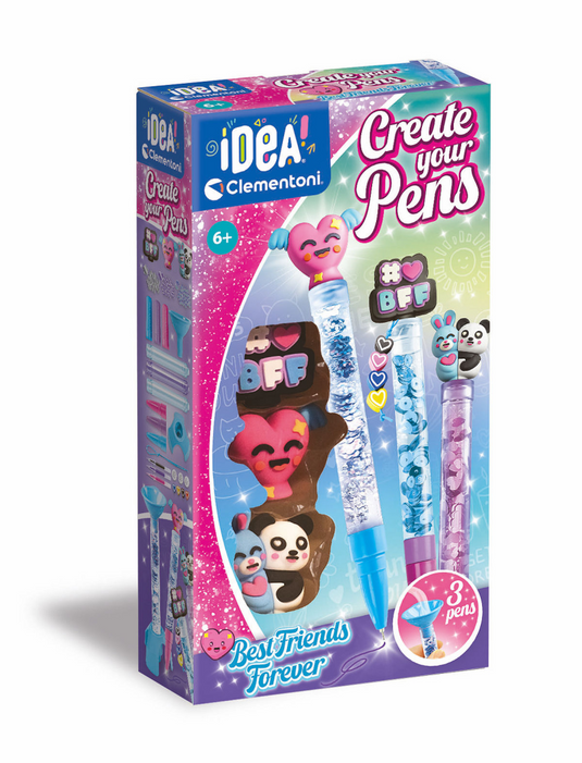 Clementoni idea maak je eigen pennen - best friends forever