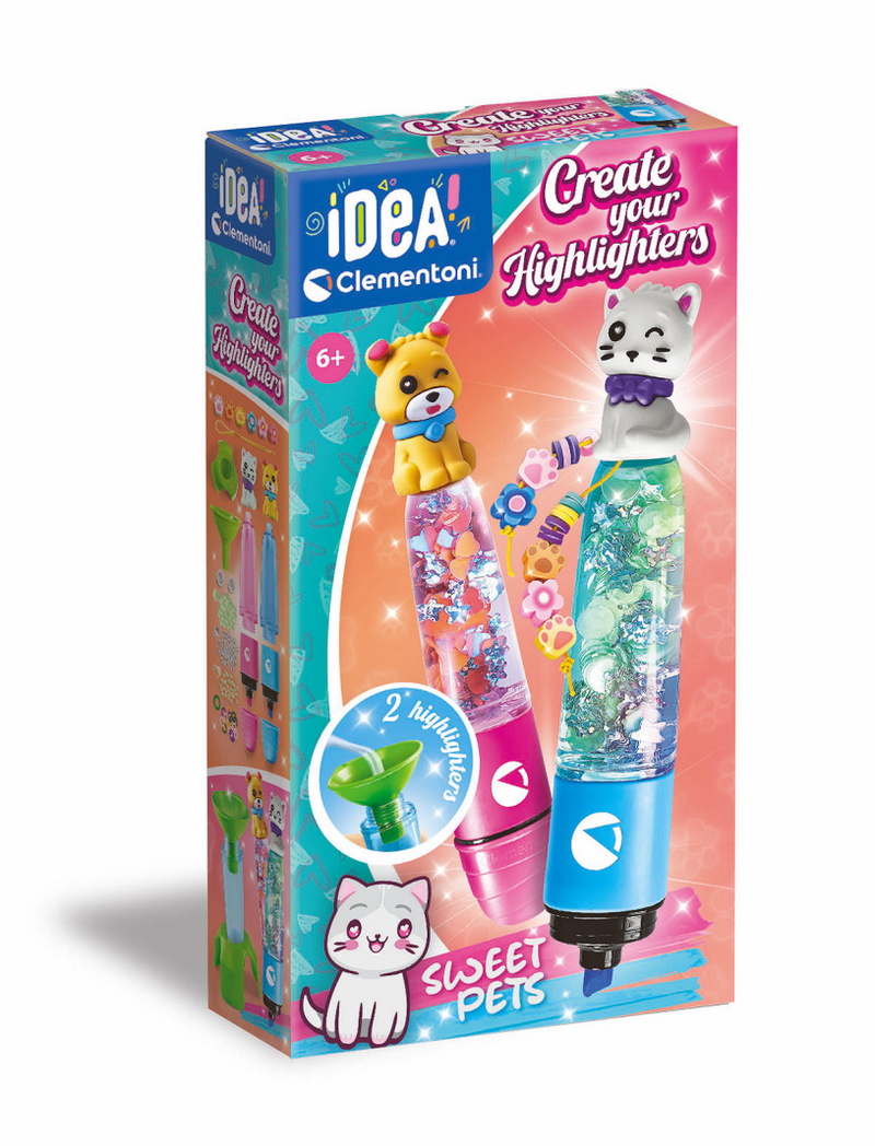 Load image into Gallery viewer, Clementoni idea maak je eigen markeerstiften - sweet pets
