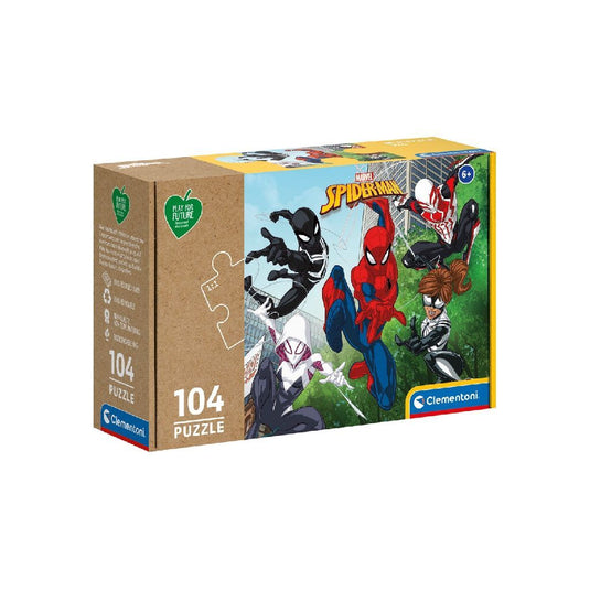 Clementoni puzzel spiderman 104 stukjes