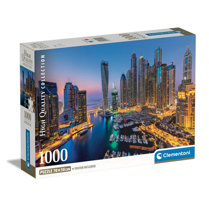 Load image into Gallery viewer, Clementoni high quality collection puzzel + poster dubai 1000 stukjes
