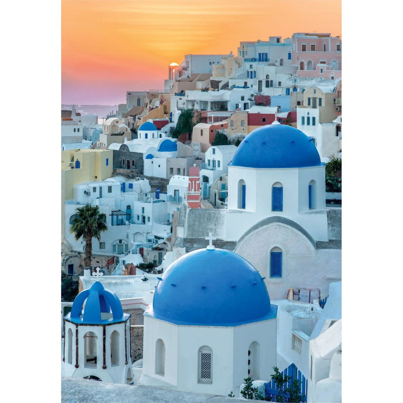 Load image into Gallery viewer, Clementoni high quality collection puzzel + poster santorini 1000 stukjes
