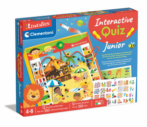 Clementoni education - interactive quiz junior - educatief speelgoed - kleuter speelgoed - 4+ jaar