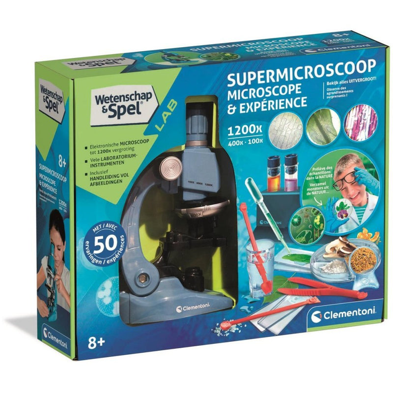 Load image into Gallery viewer, Clementoni wetenschap en spel supermicroscoop
