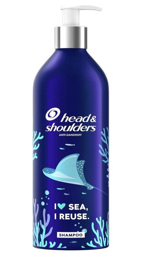 Hedi head shoulders classic anti-roos shampoo gevulde navulbare aluminium fles 430 ml