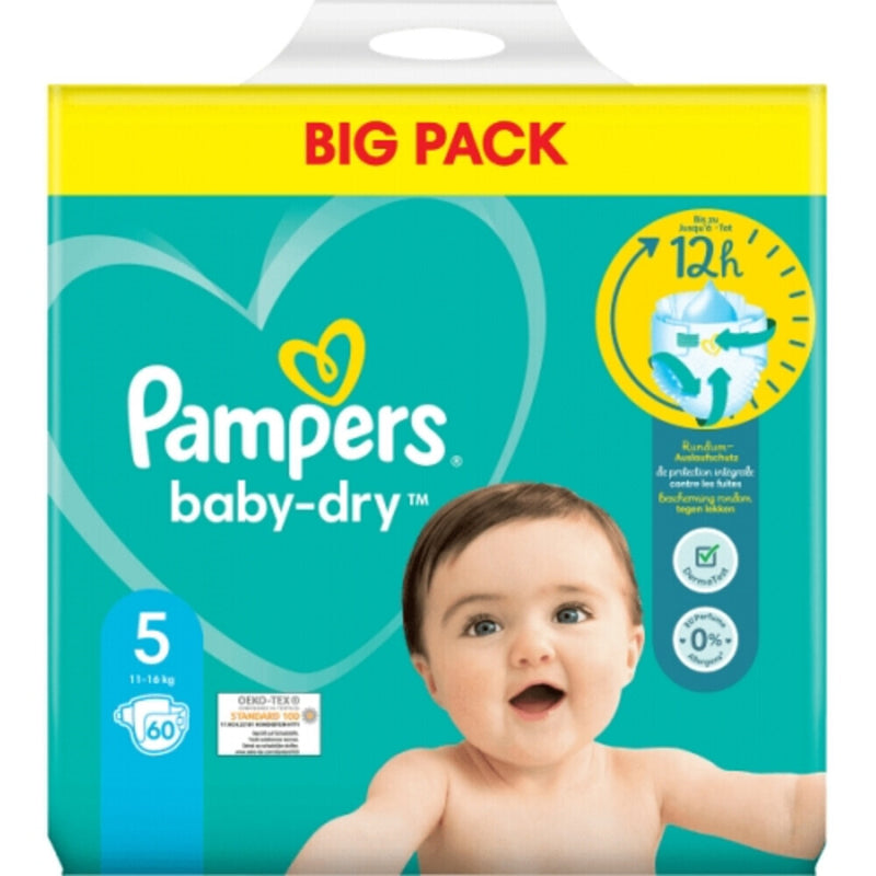 Load image into Gallery viewer, Pampers pampers baby dry maat 5 11-16 kg 60 luiers
