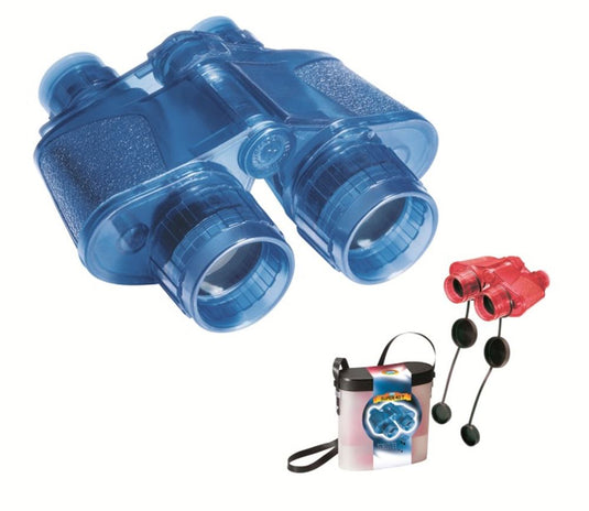 Navir verrekijker rood blauw met hoes tr