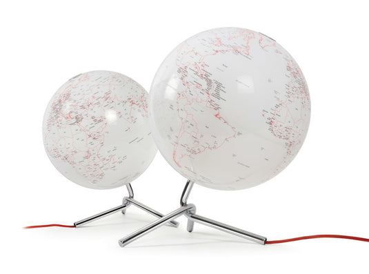 Atmosphere nr-0331nono-gb globe nodo 30cm diameter met verlichting wit rood