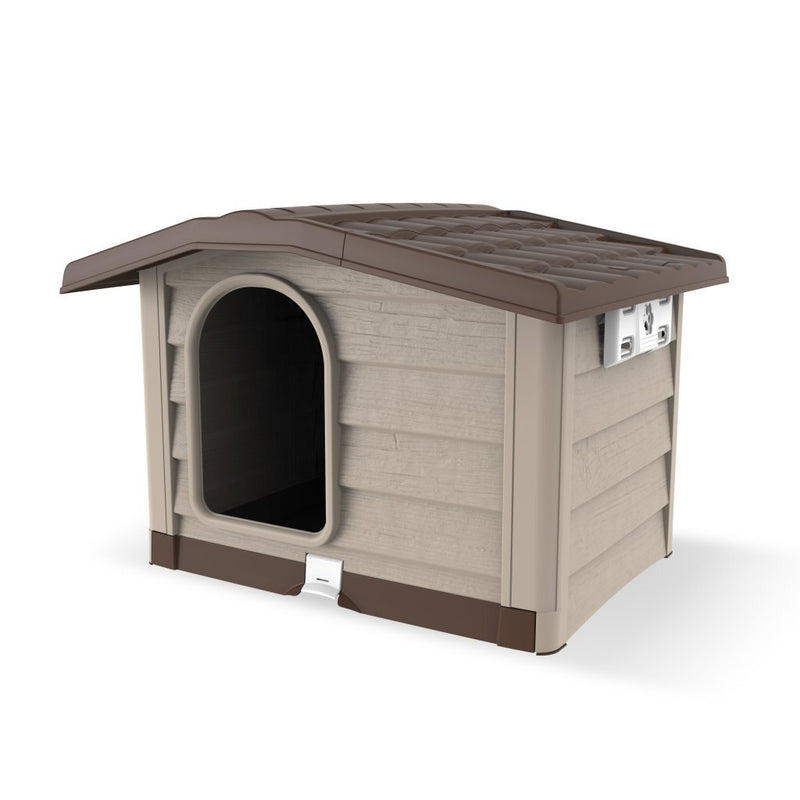 Load image into Gallery viewer, Bama pet cuccia hondenhok 89x75x62 cm beige taupe
