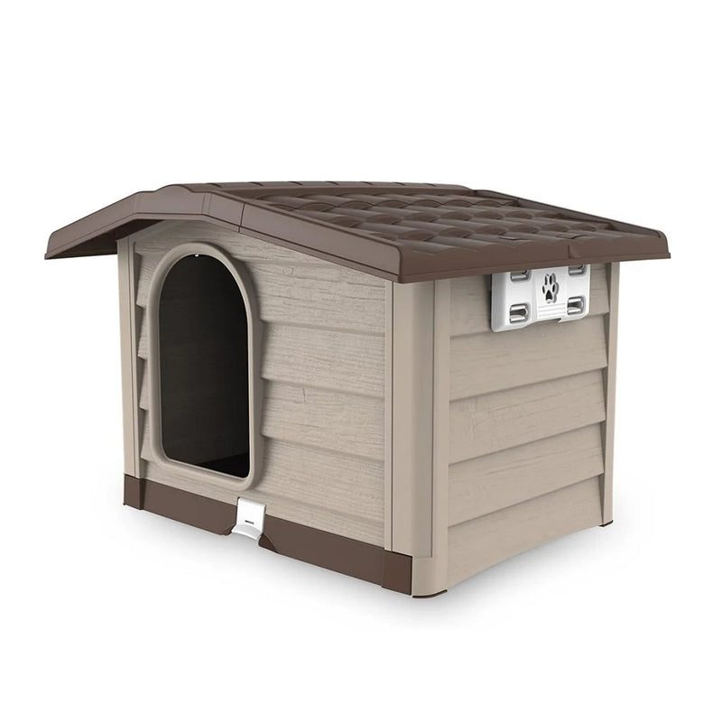 Load image into Gallery viewer, Bama pet cuccia hondenhok 110x94x77 cm beige taupe
