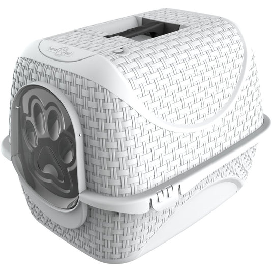 Bama pet kattenbak 41.8x50.5x39.6 cm wit