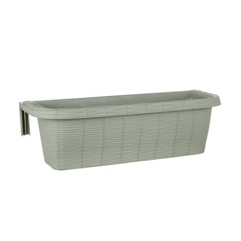 Load image into Gallery viewer, Bama fioriera bloem-balkonbak 60x20x18.5 cm sagegroen
