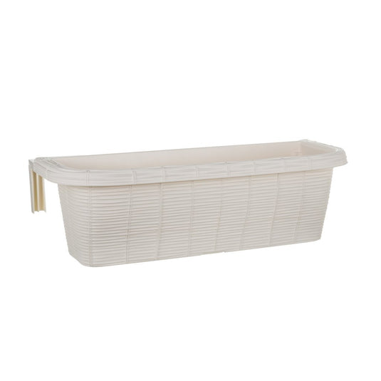 Bama fioriera bloem-balkonbak 60x20x18.5 cm wit