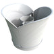 Bama tulipano bloempot 5l 34.5x19x30 cm 4 stuks wit