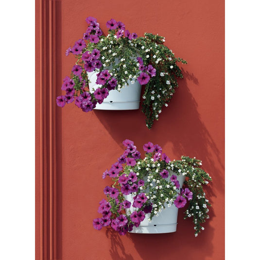 Bama tulipano bloempot 5l 34.5x19x30 cm 4 stuks wit