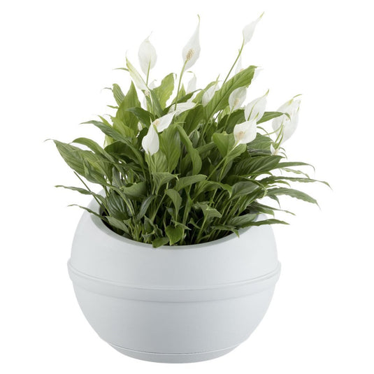 Bama sfera bloempot 23l 40.5x32 cm wit